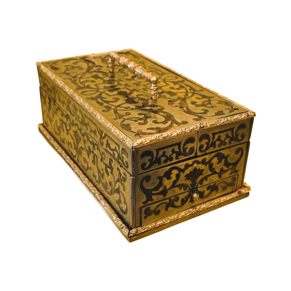 Écritoire de voyage en marqueterie Boulle, époque Napoléon III