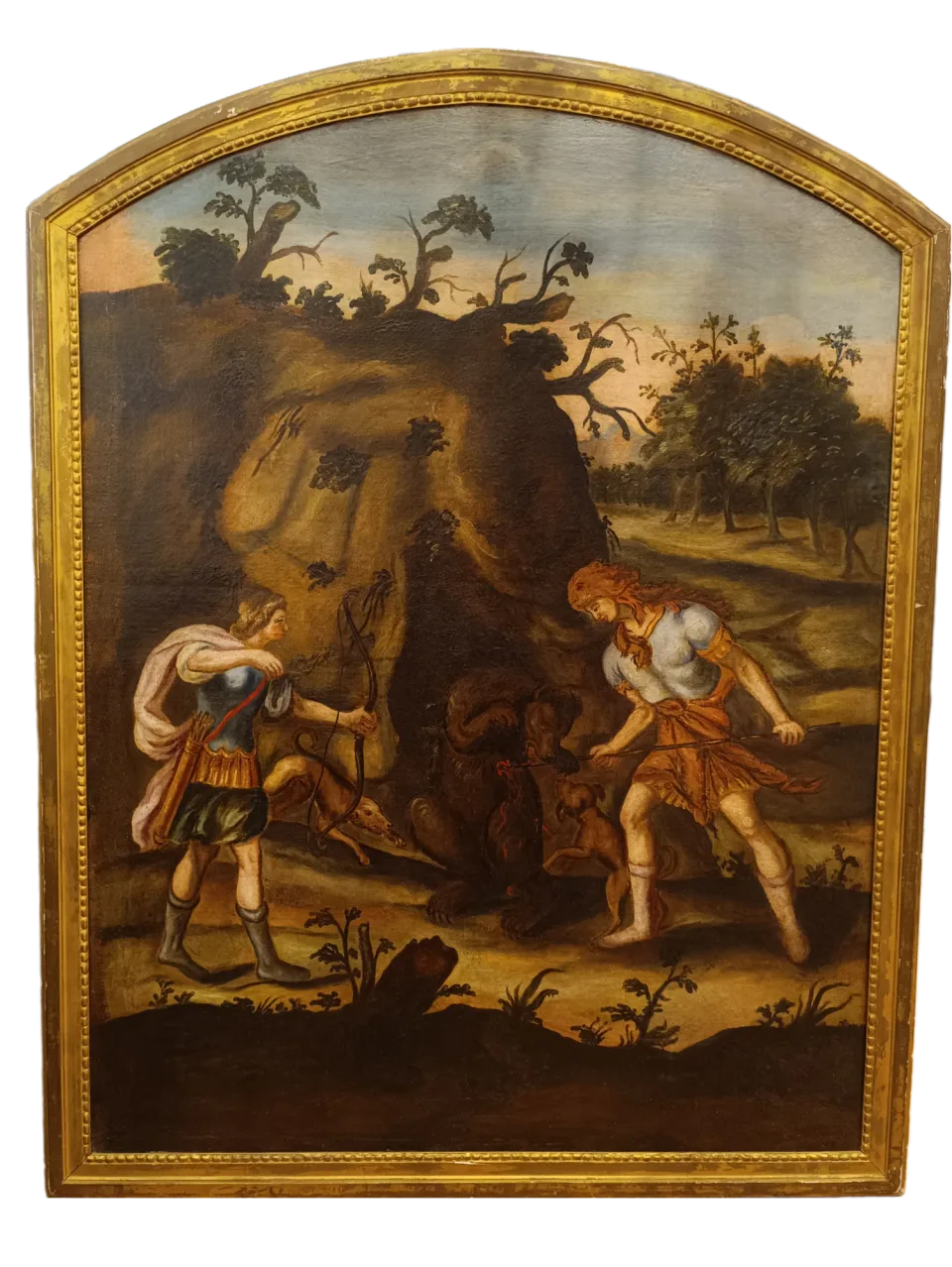 Chasse à l’ours à l’antique — France, XVIIIe siècle
