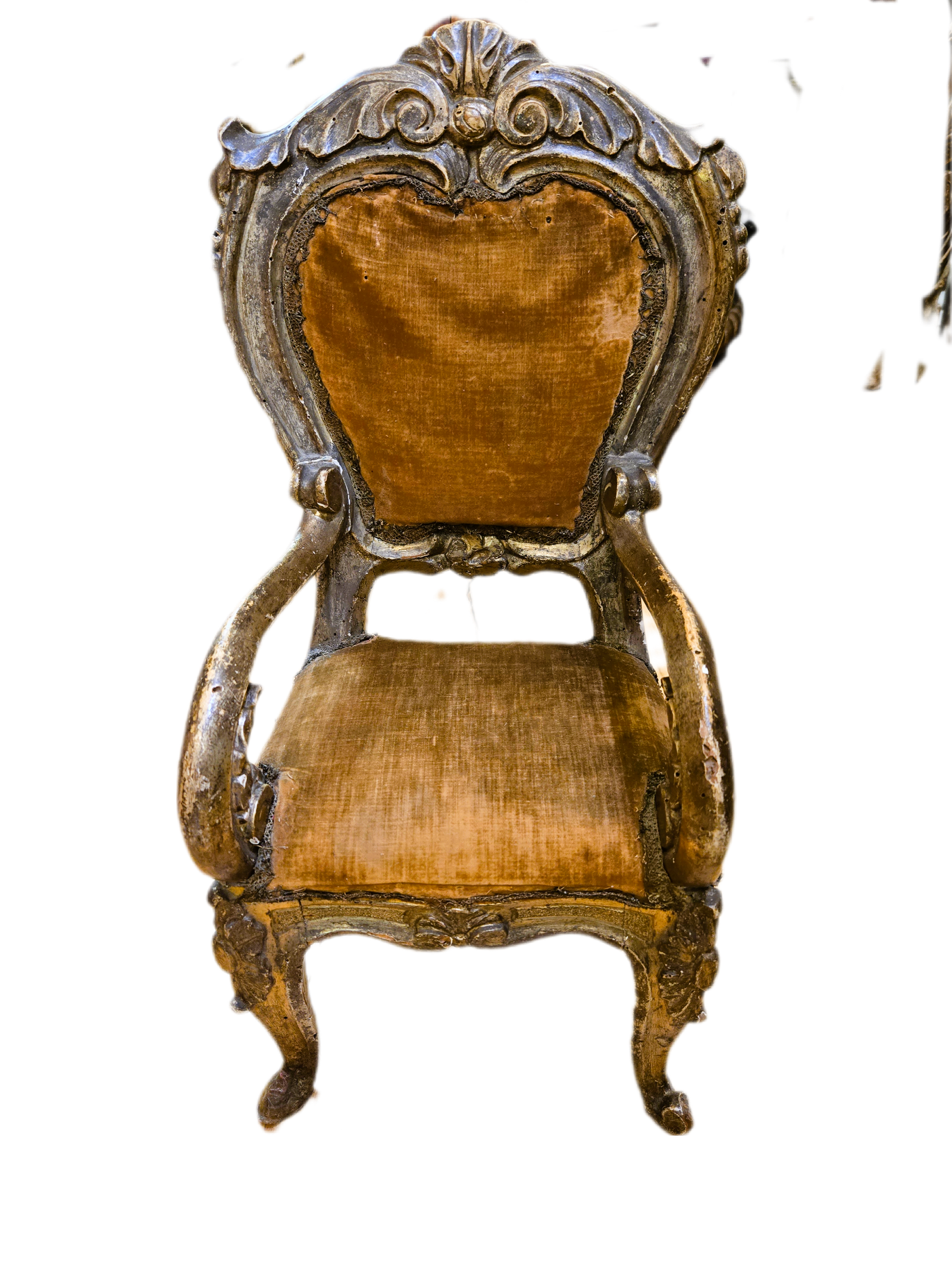 BackgroundEraser 20251009 163128247 Petit fauteuil italien doré – XIXᵉ siècle