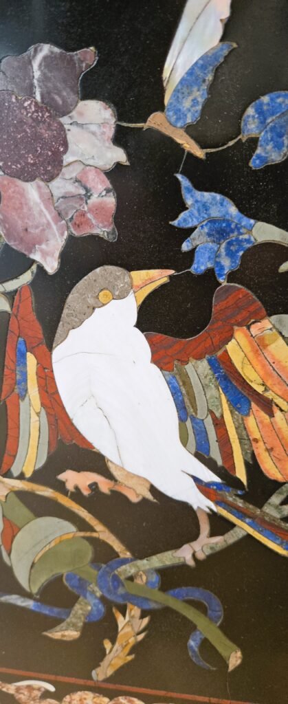 20260122 143536 Grande paire de tableaux en marqueterie de marbre et pierres dures , XIXème siècle.